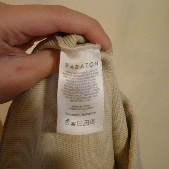 Aritzia Babaton Contour Beige Pencil Skirt in Size Extra Small - Picture 2 of 5